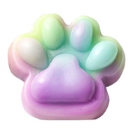 Cat Paw Fidget Rainbow Gradient Stress Relieving Cat Paw Toys Stress Relief Cat Paw Squeeze Sensory 