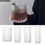 ONLYGOODS Tumbler Glass, Creative Borosilicate Glass Water Carafe, Fashion Transparent Heat-Resistan