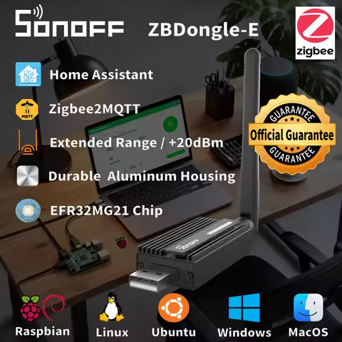 SONOFF ZBDongle-E Zigbee 3.0 USB Dongle, Best Value Coordinator for Home Assistant, ZHA Z2M, Special