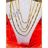 Emas 916 Tulen Rantai Leher Design Snake 916 Emas Gold Necklace