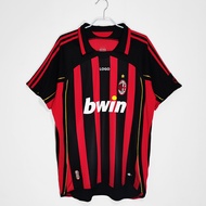 Genuine 2025 ITALY 06-07 Retro Ac Milan Jersey Champions League Final Version 22 Kaka Away Long Slee