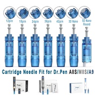 50pcs Derma Pen M8S/A9/A8S Cartridge Needle Dr Pen Bayonet Microneedling 12/24/36/42 Pin Nano Needle