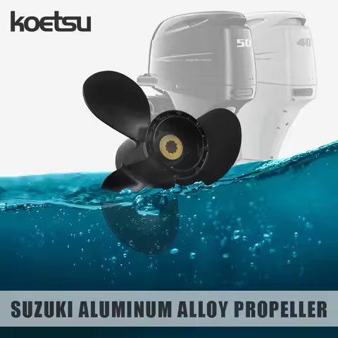 KOETSU Aluminum Alloy Propeller, Suitable for Suzuki Outboard Motor, Motor Accessories Aluminum Allo