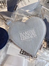[現貨] 韓國 MARITHE FRANCOIS GIRBAUD CLASSIC LOGO DENIM HEART KEY 心形散銀包鎖匙扣
