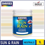 Davies Sun &amp; Rain Acrylic Elastomeric Paint - Neutrals 1L