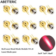 ABETTERIC DIY High Power Burning Infrared, Lab 650nm 5mW 7mW 10mW Red Laser Head Diode Module, Tripo