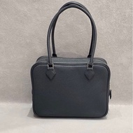 k刻2825 🩷Hermes愛馬仕mini plume20銀扣石板灰羽毛包手提包