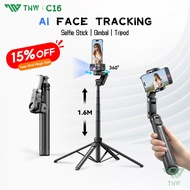 TNW C16 Face Tracking Multifunctional Tripod Ai Follow-Up Selfie Stick Gimbal Stabilizer For Phone