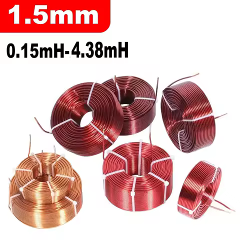 1.5mm hollow inductor frequency divider inductor coil speaker accessories customized high-purity cop
