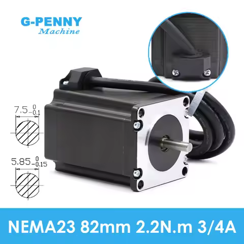 NEMA 23 CNC Stepper motor 57x82mm 3A 2.2N.m D=8mm 6.35mm 315Oz-in Nema23 CNC Router Engraving millin