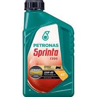 PETRONAS SPRINTA MINERAL  (16 botol per kotak)F300 SAE 15W-40, F300 SAE 20W-40, F100 SAE 40 (1LITRE)
