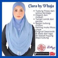 clearance sale Saiz S Tudung Sarung Swarovski Flowy berdagu] -Tudung Sarung Clara Dhaja