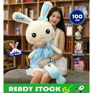 Patung Lembut Arnab Comel 100cm Rabbit Soft Plush Stuffed Toy Stuff Cushion Doll Birthday Valentine Gift Pillow Kids