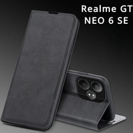 Realme GT NEO 6 SE GT5 Pro GT3 240W Leather Case Retro Skin Book Flip Magnetic AUTO Closed Full Cove