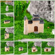 GLOWHIVE Mini Old City Gate, Decorative Chinese Style Mini Resin House, Ancient Building House Model