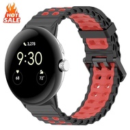 Marine Ocean Band for Google Pixel Watch 4/3 45mm Two-tone Dilicone Strap 3/4 45mm Sport Bracelet