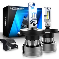 Novsight Ready Stock N55 H4 Car LED Headlight 20000LM 70W 6500K Car Light Bulb Plug&Play A Pair
