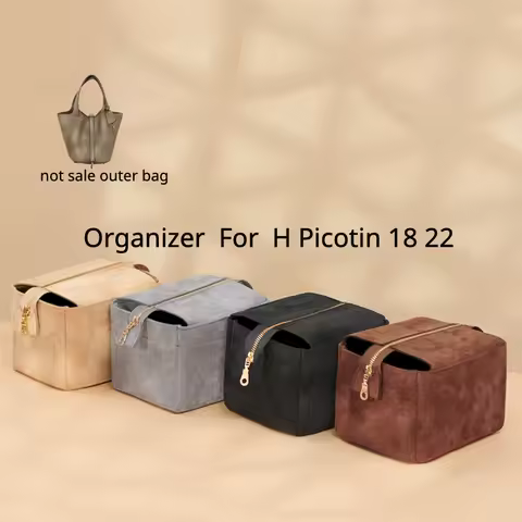 Fits For H Picotin 18 22 Purse Storage ROBEE Fluffy Insert Organizer for luxury Handbag Cosmetic Bag