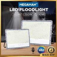 <SIRIM> MEGAMAN 100W/150W/200W LED FLOODLIGHT IP65 OUTDOOR LED SPOTLIGHT