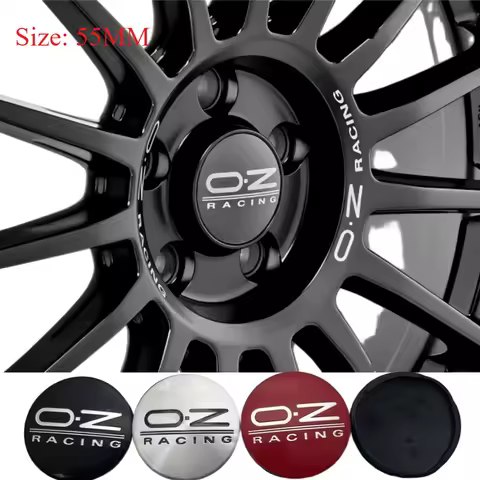 4pcs 55mm OZ O.Z Racing Logo Emblem Badge Car Wheel Center Caps Wheel Hubcaps Rim Hub Dust Cover Car