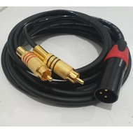 DJ Audio Cable Branch Jack xlr canon Male to Dual Jack RCA 1 2 3 4 5 Meters