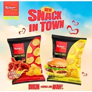 Snack Ciki Richeese Factory Waffle Fries Cheese Burger Flavor 54gr