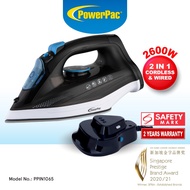 PowerPac 2 IN 1 Cordless Steam Iron, Steam Iron, Iron With Spray (PPIN1065)