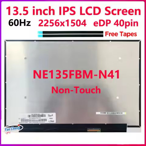 13.5 Inch Laptop LCD Screen NE135FBM-N41 V8.0 V8.1 For Acer Swift 3 SF313-52 SF313-53 N19H3 2256x150