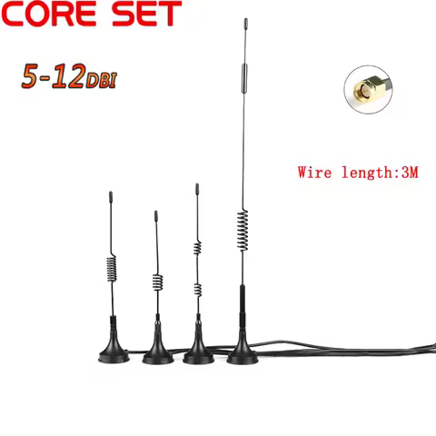 433MHZ High Gain Sucker Aerial Wifi Antenna Receiver 5DBI 7DBI 12DBI SMA Male Connector For Radio Si