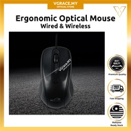 Ergonomic Wired Wireless Optical Mouse Keyboard 1200dpi Mouse Battery Wireless Mouse