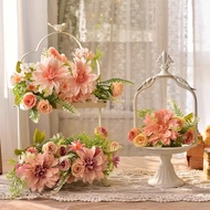 Dopamine Realistic Dahlia Rose Stimulation Flower Arrangements Wedding Home Decor