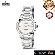 Titoni Airmaster 39mm White Dial Silver Stainless Steel Strap Automatic Watch T-93933 S-332