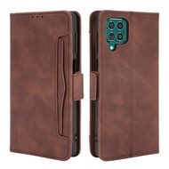 Shockproof Case Retro Leather Card Slot Removable for Samsung Galaxy M62 2021 Flip Case Samsung F62 