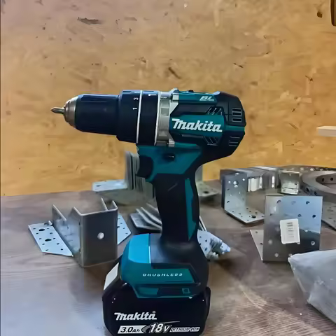 🪐⭐️DHP487 Screwdriver Cordless Percussion Drill 18V Electric Variable Speed Brushless Motor Impact P