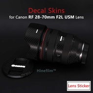 RF28-70F2 Lens Decal Skins para sa Canon RF28-70mm F2 L USM Lens Premium Sticker 2870 F2 Lens Anti S