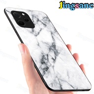 Jingsanc กระจกเทมเปอร์ลายหินอ่อน9H เคสโทรศัพท์ Y61 Huawei Nova + ฝาหลังเคสกันกระแทกกันรอยขีดข่วนกรอบ