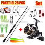 pancing 1 set lengkap kuat/joran pancing 1 set murah/Set Alat Pancing Murah Pancing 1 Set / Set Jora