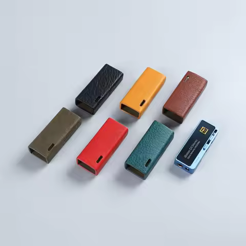 Genuine Leather Protective Shell Skin Case Cover Sleeve for iBasso DC04PRO DC04 Pro Decoding Earphon