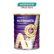 WATSONS Nutrivate Complete Adult Nutrition With Vanilla Flavour 850g x 6s (Carton)