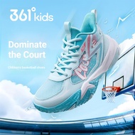 361 Degrees Kids Basketball Shoes Anti-Slip Cushioning Breathable Indoor Outdoor Court Shoes