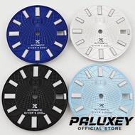 PALUXEY Green Luminous Replacement Parts 28.5mm Deep Sea Texture Prospex Watch Dial for NH35 NH35A 4