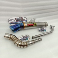 Open Spec Daeng sai4 exhaust pipe exhaust Daeng Sarteng motorbike bebek Jupiter Vega Supra Revo Smas