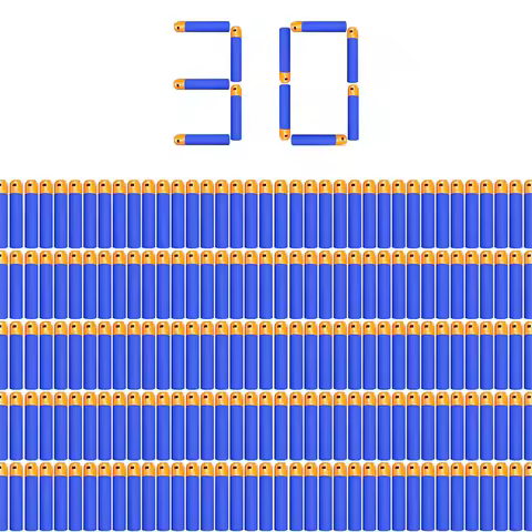 30 Darts Bullets Refill Pack Compatible With Nerf N-Strike Mega Blaster Mastodon Twinshock Guns