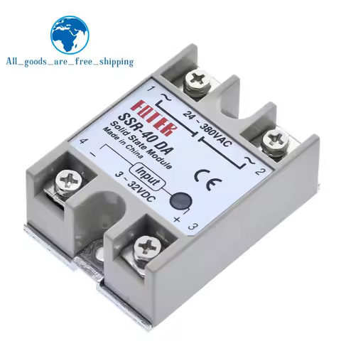 Solid state Relay SSR-10DA SSR-25DA SSR-40DA SSR-50DA 10A 25A 40A 50A actually 3-32V DC TO 24-380V A