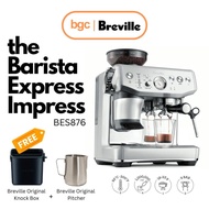 Breville BES876 Barista Express Impress Espresso Coffee Machine with Smart Tamping