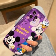 Casing Hp OPPO A92 A52 A72 A92s A93 5G A94 5G A95 5G A74 F19s F17 Pro F19 Pro F19 Pro+ F11 F9 Pro R15 R17 Case Mickey Cute Mouse Casing Clear Transparent Clear Case anti Shock Soft Silicone Softcase