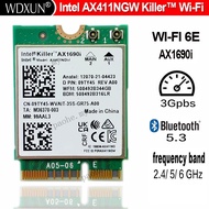 Intel® Wi-Fi 6E AX411 Intel Killer AX1690i WIFI 6E Speed 2.4 Gbps 802.11ax 2.4/5/6GHz  Bluetooth  5.