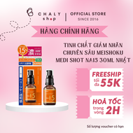 Tinh chất Niacinamide 15% giảm nhăn chuyên sâu Meishoku Medi Shot Na15 Wrinkle Essence 30ml Nhật