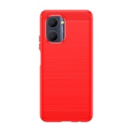 LANLIN For Realme C21 C21Y C25Y Realme C30 30S C31 C33 Phone Case High-grade Carbon Fiber Cover Soft