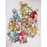 GANTUNGAN Fish Tank Aquarium Keychain Fish terrarium bead key chain ocean key chain bag charm bagcha